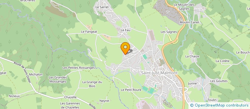 localisation de l'entreprise MADAME MARIE TARDY  SAINT-JUST-MALMONT