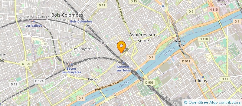 localisation de l'entreprise MADAME MARIE TASSIN DE SAINT PEREUSE  ASNIERES-SUR-SEINE