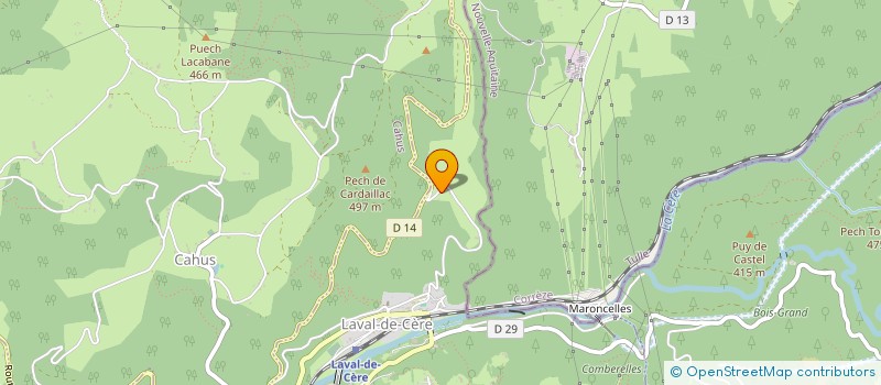 localisation de l'entreprise MADAME MARIE TAURAND  LAVAL DE CERE