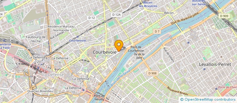 localisation de l'entreprise MADAME MARIE TEBOUL à COURBEVOIE