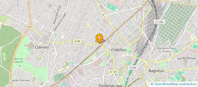 localisation de l'entreprise MADAME MARIE TEISSEIRE à CHATILLON