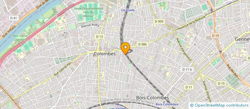 localisation de l'entreprise MADAME MARIE TEITGEN à COLOMBES