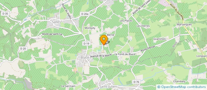 localisation de l'entreprise MADAME MARIE TERRIER  BLACE