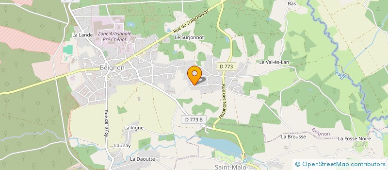 localisation de l'entreprise MADAME MARIE TERTRAIS  BEIGNON