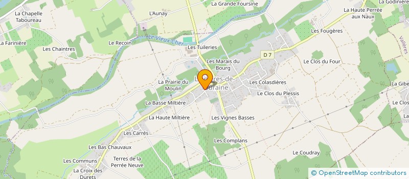 localisation de l'entreprise MADAME MARIE TESSIER  LIGNIERES-DE-TOURAINE