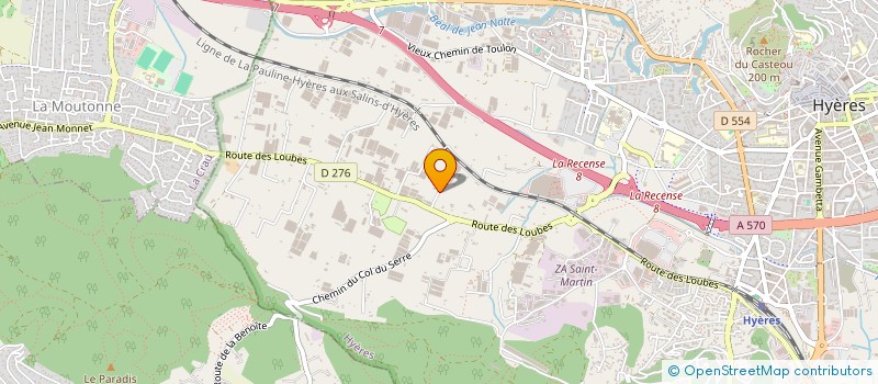 localisation de l'entreprise MADAME MARIE TESTUT à HYERES