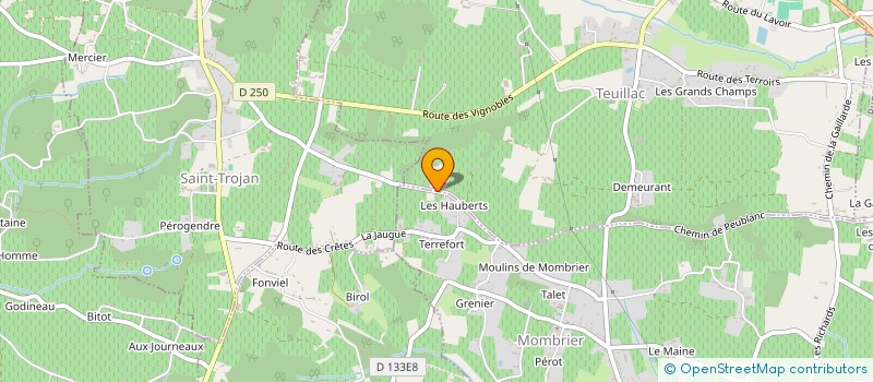 localisation de l'entreprise MADAME MARIE-THAIS COULON  TEUILLAC