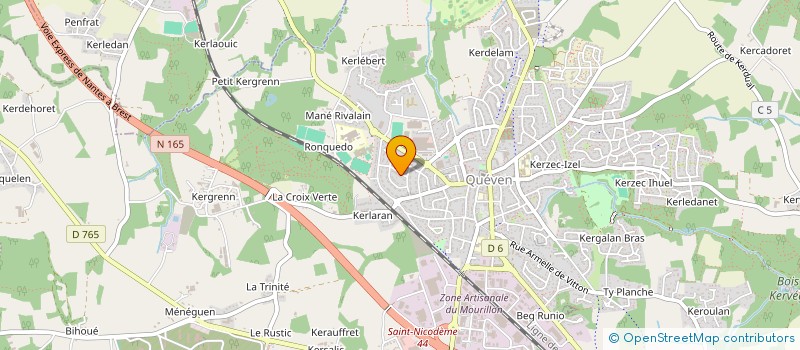 localisation de l'entreprise MADAME MARIE THALGAHAGODA  QUEVEN