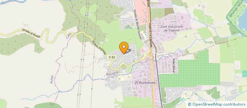 localisation de l'entreprise MADAME MARIE-THEERESE AGOSTINI  BIGUGLIA