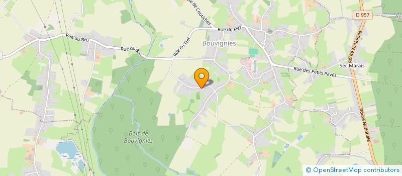 localisation de l'entreprise MADAME MARIE THEILLIER à BOUVIGNIES