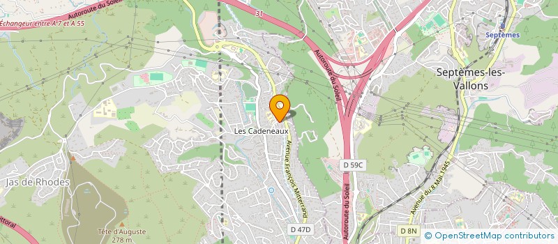 localisation de l'entreprise MADAME MARIE-THEODORA YSOS à LES PENNES-MIRABEAU