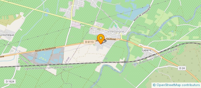localisation de l'entreprise MADAME MARIE-THERESE AGUILAR  VILLEDAIGNE