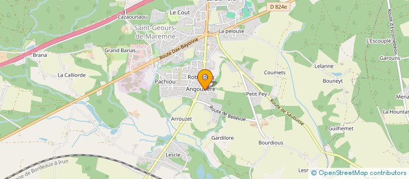 localisation de l'entreprise MADAME MARIE THERESE ANNE à SAINT-GEOURS-DE-MAREMNE