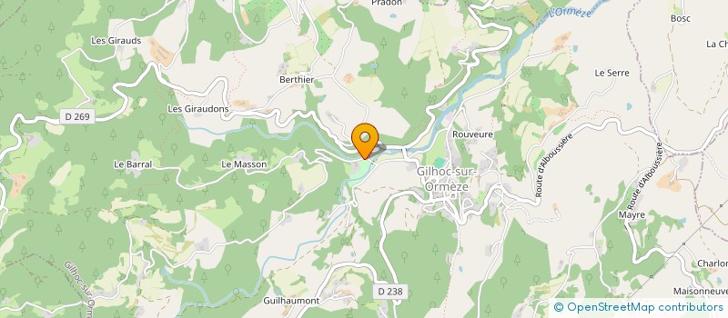 localisation de l'entreprise MADAME MARIE-THERESE ARMANDON à GILHOC-SUR-ORMEZE