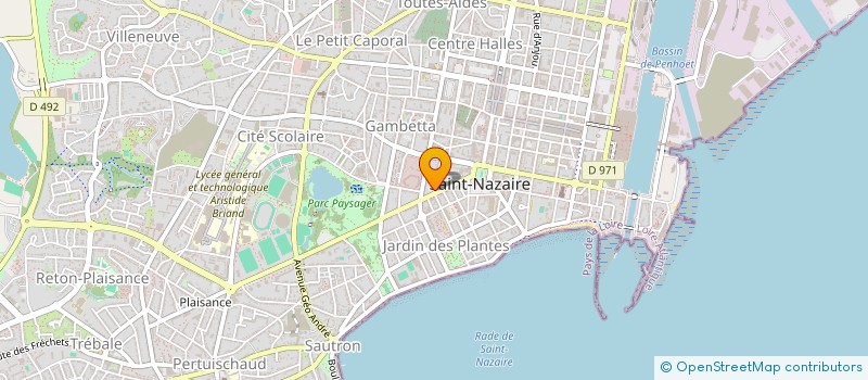 localisation de l'entreprise MADAME MARIE-THERESE ARNAUD à SAINT-NAZAIRE