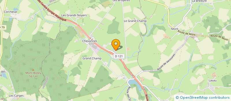 localisation de l'entreprise MADAME MARIE THERESE AUCAIGNE  BEAUBERY