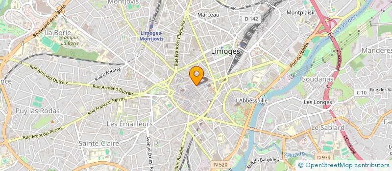 localisation de l'entreprise MADAME MARIE-THERESE AUTEF à LIMOGES