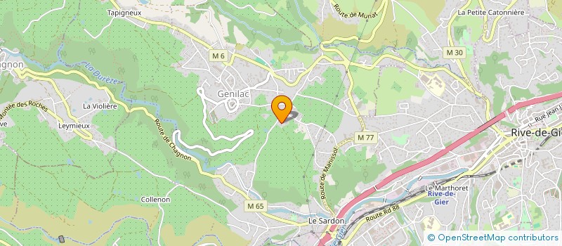 localisation de l'entreprise MADAME MARIE THERESE BARBOULA  GENILAC