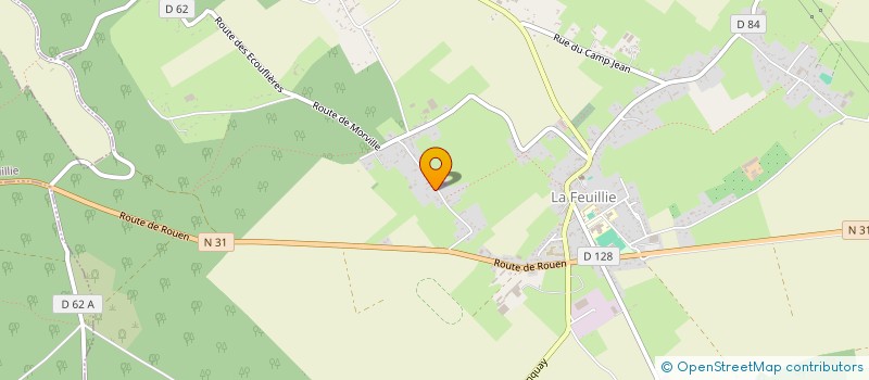 localisation de l'entreprise MADAME MARIE-THERESE BARRETEAU  LA FEUILLIE