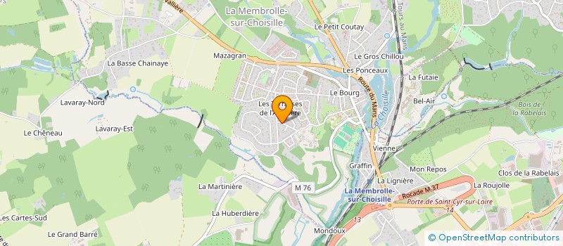 localisation de l'entreprise MADAME MARIE-THERESE BAUDIMANT  LA MEMBROLLE-SUR-CHOISILLE