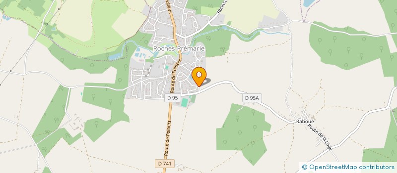 localisation de l'entreprise MADAME MARIE THERESE BERNON  ROCHES-PREMARIE-ANDILLE