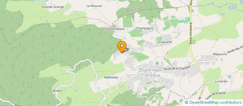 localisation de l'entreprise MADAME MARIE THERESE BERTAUD  SAINT-HAON-LE-VIEUX