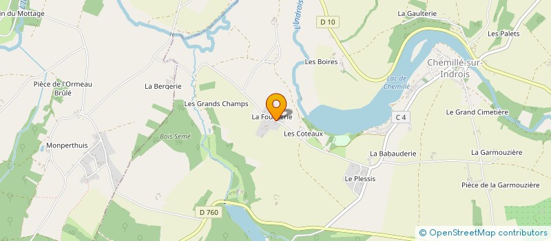 localisation de l'entreprise MADAME MARIE-THERESE BERTHIAS  CHEMILLE-SUR-INDROIS