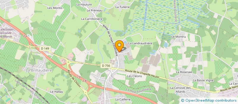 localisation de l'entreprise MADAME MARIE-THERESE BEZIER à HAUTE-GOULAINE