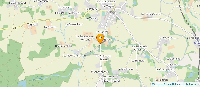 localisation de l'entreprise MADAME MARIE-THERESE BILLARD  DINGE