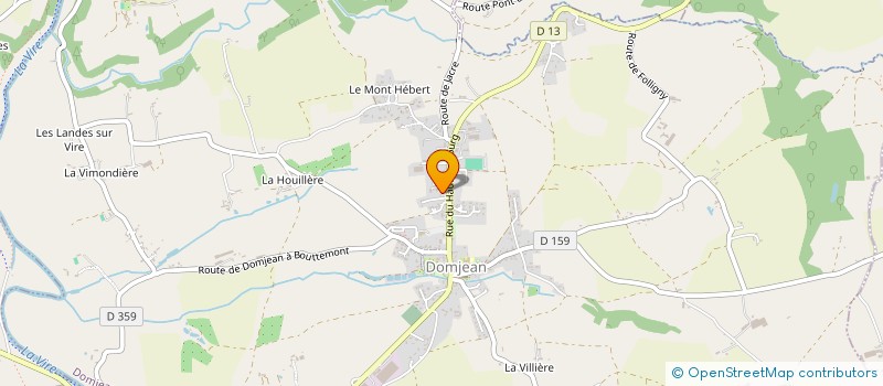 localisation de l'entreprise MADAME MARIE-THERESE BINET  DOMJEAN