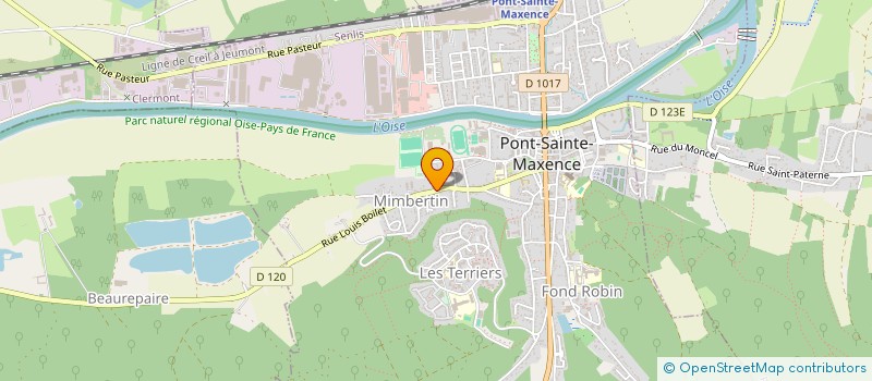 localisation de l'entreprise MADAME MARIE-THERESE BLANCHON à PONT-SAINTE-MAXENCE