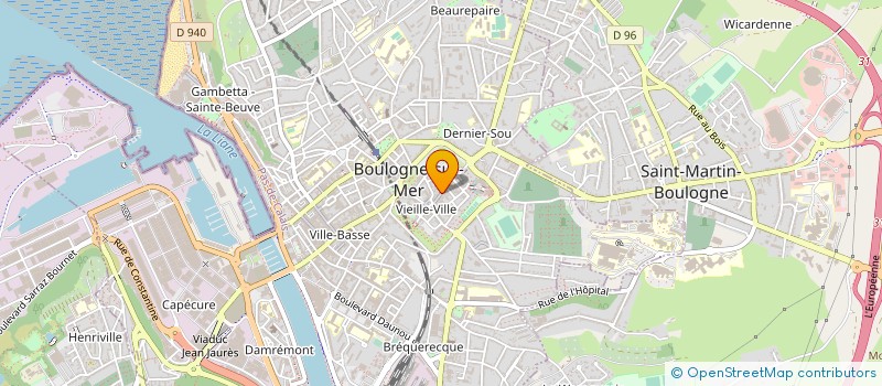 localisation de l'entreprise MADAME MARIE-THERESE BODART à BOULOGNE-SUR-MER