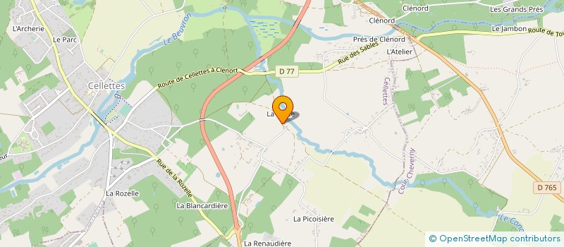 localisation de l'entreprise MADAME MARIE-THERESE BONNIEUX à CELLETTES