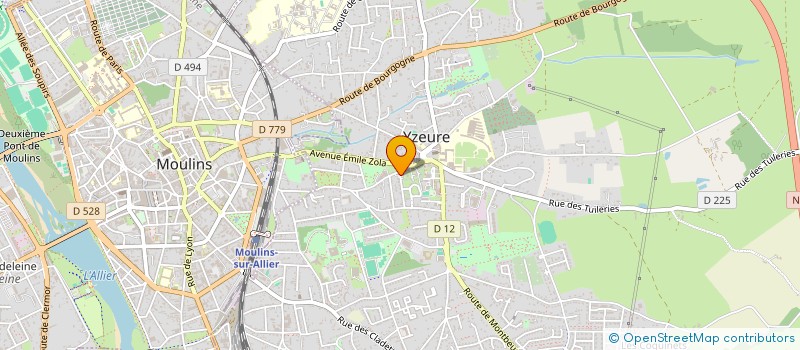 localisation de l'entreprise MADAME MARIE THERESE BOUGLET  YZEURE