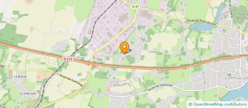 localisation de l'entreprise MADAME MARIE-THERESE BOURDEAU  SAINT-NAZAIRE