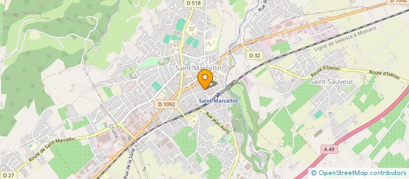 localisation de l'entreprise MADAME MARIE-THERESE BOURGUIGNON  SAINT-MARCELLIN