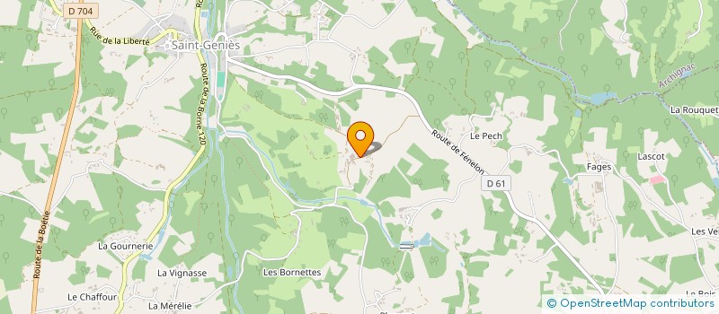 localisation de l'entreprise MADAME MARIE-THERESE BOURZADE  SAINT-GENIES