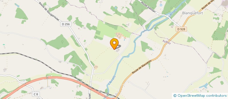 localisation de l'entreprise MADAME MARIE-THERESE BOUSSES  AUBIET