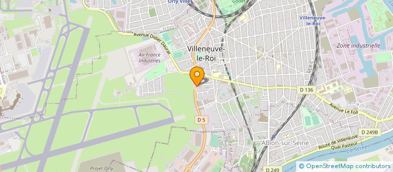 localisation de l'entreprise MADAME MARIE-THERESE BRAS  VILLENEUVE-LE-ROI