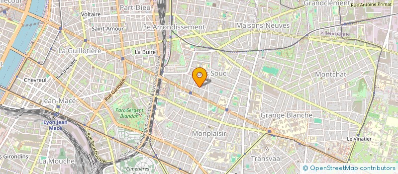 localisation de l'entreprise MADAME MARIE-THERESE BRUNOT  LYON