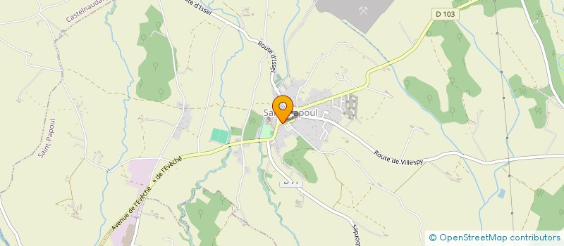 localisation de l'entreprise MADAME MARIE-THERESE CALVAYRAC  SAINT-PAPOUL