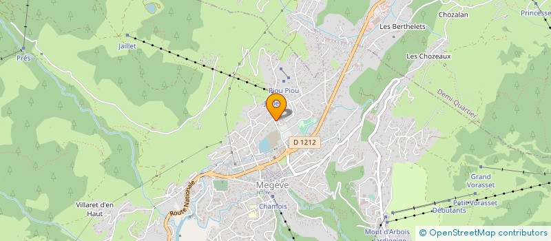 localisation de l'entreprise MADAME MARIE-THERESE CAPELLE  MEGEVE