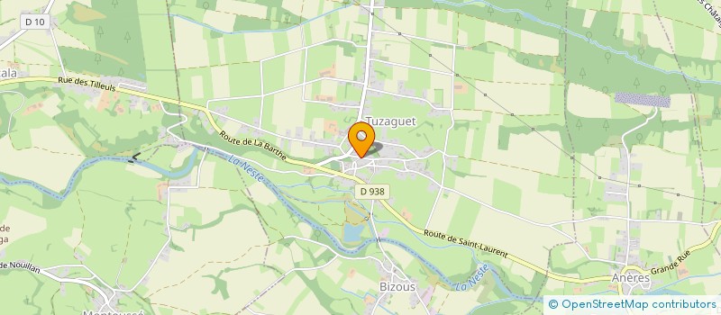 localisation de l'entreprise MADAME MARIE-THERESE CASSAGNE  TUZAGUET