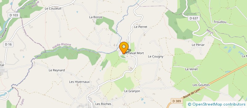 localisation de l'entreprise MADAME MARIE-THERESE CHANAVAT à HAUTE-RIVOIRE