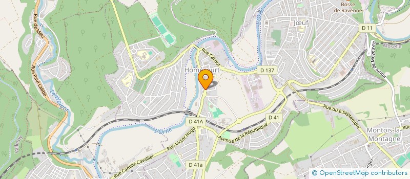 localisation de l'entreprise MADAME MARIE THERESE CHARPENTIER  HOMECOURT