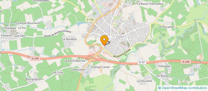 localisation de l'entreprise MADAME MARIE-THERESE CHARRIER à VALLET