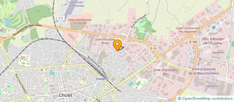 localisation de l'entreprise MADAME MARIE-THERESE CHASSERIAU à CHOLET