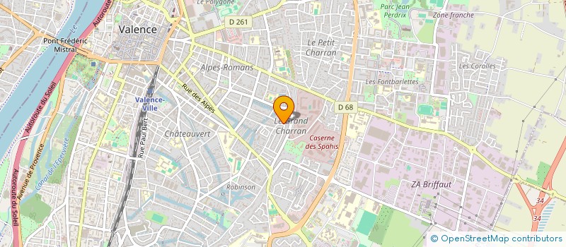 localisation de l'entreprise MADAME MARIE THERESE CHAUSSIGNAND à VALENCE