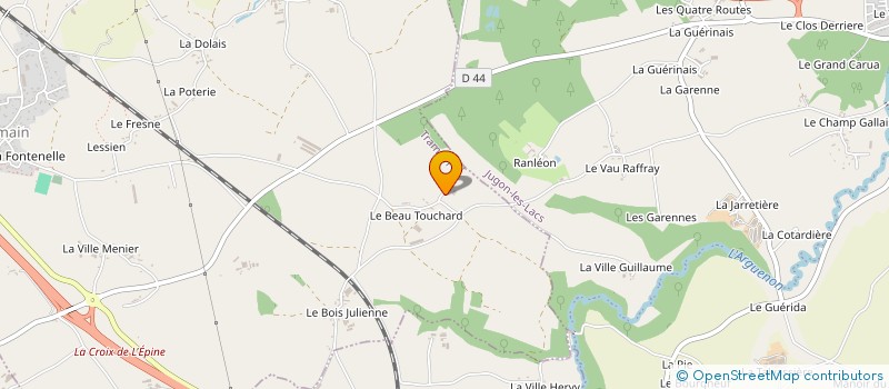 localisation de l'entreprise MADAME MARIE-THERESE CHAUVEL  TRAMAIN