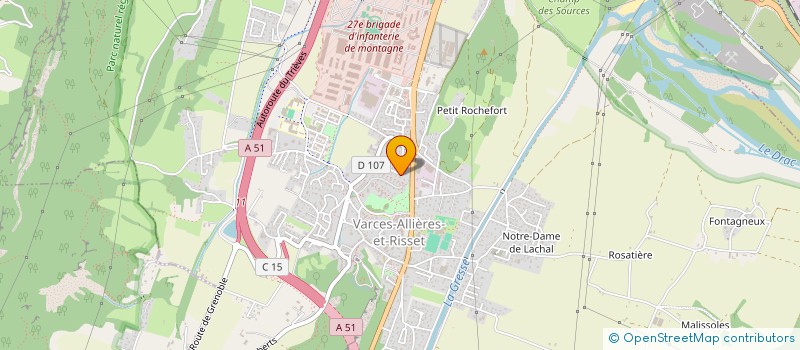 localisation de l'entreprise MADAME MARIE-THERESE CHMIELEWSKI  VARCES-ALLIERES-ET-RISSET